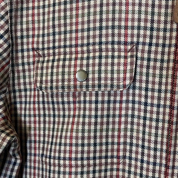 Lauren Ralph Lauren Worsted Wool Zip Check Shacket Shirt - Women's Size PP - Tan - Picture 4 of 9